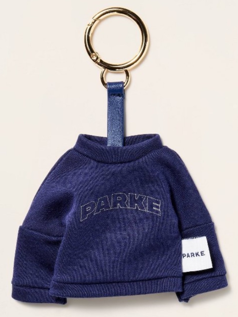 Parke x Target Navy Blue Mockneck Sweatshirt Keychain